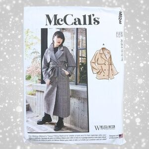 NEW McCalls M8246 TRENCH COAT Sewing Pattern UNOPENED